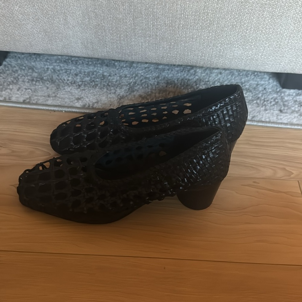 Woven Ballet Heels Black - Picture 3 of 6